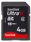 SDHC Sandisk Ultra II 4GB