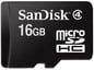 SanDisk MicroSDHC 16GB, Class 4