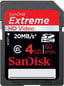 SanDisk SDHC Extreme HD Video 4GB