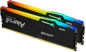 Kingston 64GB (2x32GB) DDR5 6000MHz CL40 FURY Beast RGB Svart