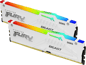 Kingston 64GB (2x32GB) DDR5 6400MHz CL32 FURY Beast RGB Vit AMD EXPO/Intel XMP 3.0
