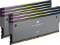 Corsair 96GB (2x48GB) DDR5 6000MHz CL30 Dominator Titanium RGB Grå AMD EXPO/Intel XMP 3.0