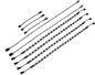 EK-Loop D-RGB LED Magnetic Kit - 4×400mm