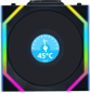 Lian Li UNI FAN SL120 Wireless LCD Reverse Svart