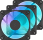 Fractal Design Dynamic 3 12 RGB Svart 3-pack