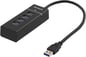 DELTACO USB 3.1 Hubb USB-A ha -> 4xUSB-A, svart