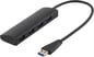 DELTACO USB 3.0-adapter 4 portar Svart