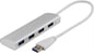 DELTACO USB 3.1-adapter 4 portar Silver