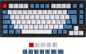 Keychron Q1 PBT Modern Blue Vibe Keycap set ISO Nordic