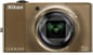 Nikon Coolpix S8000 Brun