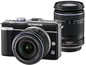 Olympus Pen E-PL1 + 14-42mm + 40-150mm Svart/Svart