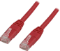 DELTACO TP-kabel Cat5e U/UTP Röd 1 m