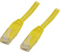 DELTACO TP-kabel Cat5e U/UTP Gul 0.5 m