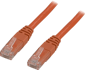 DELTACO TP-kabel Cat5e U/UTP Orange 0.5 m