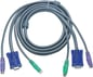 Aten KVM-kabel 2x PS/2 och 1x HD15 5 m