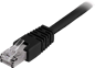 DELTACO TP-kabel Cat6 F/UTP Svart 0.3 m