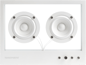 Transparent Small Speaker Trådlös Stereohögtalare Vit