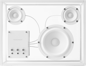 Transparent Speaker Trådlös Stereohögtalare Vit