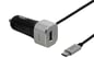 DELTACO Billaddare med USB-C & USB-A