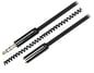 Audio-kabel 3.5mm ha-ha Spiral Svart 2m