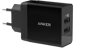 Anker Väggladdare 24W 2-portar Svart