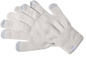 Celly Touch Winter Gloves Universal Vit/grå