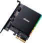 M.2 adapterkort med RGB plats för 2 M.2 SSD (1xNVME, 1x SATA)