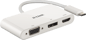 D-Link USB-C Dockningsstation 3 portar Vit