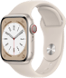 Apple Watch Series 8 (41mm) Aluminium Stjärnljus Sport LTE