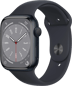 Apple Watch Series 8 (45mm) Aluminium Midnatt Sport