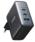 Anker Nano II 100W, USB-C, 3 portar Svart