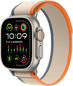 Apple Watch Ultra 2 (49mm) Titanboett Orange/beige Terrängloop M/L