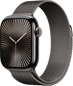 Apple Watch Series 10 (42mm) Titan Milanesisk Loop Skiffer LTE