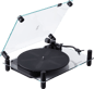 Transparent Turntable Skivsspelare Svart