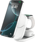 Belkin UltraCharge 3-i-1 hopfällbar magnetisk laddare med Qi2 25W - Vit