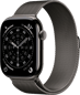 Apple Watch Series 11 (46mm) M/L Titan Milanesisk loop eSIM Skiffer