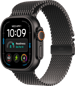 Apple Watch Ultra 4 (49mm) S Svart titan Milanesisk Loop