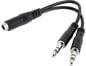 Adapter 3.5mm ho till ha 2x3.5mm ha