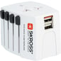 SKROSS Reseadapter MUV, 2xUSB, Universaladapter