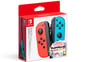 Nintendo Joy-Con Controllers Pair - Neon Röd/Blå + Snipperclips - Bundling