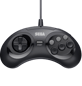 Retro-Bit SEGA MD 6-Button Pad Black