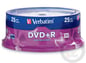 DVD+R Verbatim 4.7GB 16X 25p Spindel