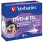 DVD+R Verbatim 2,4X 2,66GB Dual Layer, 5p, 8cm