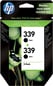 Bläckpatron HP 339 Svart 2-pack