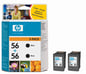 Bläckpatron HP Nr 56 Svart, 2-pack