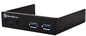 Internt 2-portar USB 3.0 kontrollerkort Svart