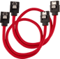 Corsair SATA-kabel Rak Röd 30cm 2-pack