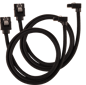Corsair SATA-kabel Vinklad Svart 60cm 2-pack