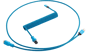 CableMod Pro Coiled Cable - Spectrum Blue