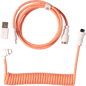 Keychron Coiled Aviator Cable 8K Rosa/Orange